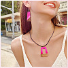20Pcs 10 Styles Resin & Wood Pendants WOOD-TA0002-67B-8