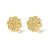304 Stainless Steel Stud Earrings Finding STAS-C061-09G-1