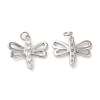 Brass & Cubic Zirconia Pendants KK-G468-34P-1