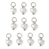 ABS Imitation Pearl Charms PALLOY-JF03222-01-1