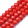 Electroplate Glass Beads Strands EGLA-A044-P4mm-A22-1