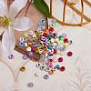 1000Pcs 10 Styles Transparent Frosted Acrylic Beads sgOACR-SZ0001-13-4