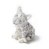 Resin Dog Display Decoration DJEW-P021-C01-1