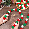 4Pcs Pom Pom Ball with Polyester Cord Hanging Banners AJEW-CP0009-76B-3