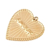 304 Stainless Steel Pendants STAS-H249-17G-2