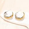 304 Stainless Steel Stud Earrings EJEW-O066-03M-5