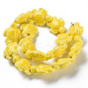 Glazed Porcelain Beads PORC-Q265-007B-2