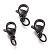 304 Stainless Steel Lobster Claw Clasps Ion Plating(IP) STAS-G240-01D-EB-1