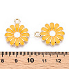 Alloy Enamel Pendants ENAM-S119-090A-RS-3