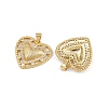 Brass Micro Pave Cubic Zirconia Pendants ZIRC-I367-07G-07-2
