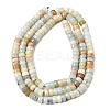 Natural Flower Amazonite Heishi Beads Strands G-A299-A17-01-3