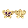 304 Stainless Steel Enamel Pendants STAS-K256-16G-03-1