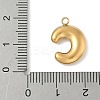 304 Stainless Steel Initial Pendants STAS-S186-12C-G-3