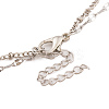 Alloy Double Layer Necklaces for Women NJEW-L123-01P-3