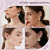 4 Pairs 4 Styles Rack Plating Brass Chunky Hoop Earrings for Women EJEW-BBC0001-94-5