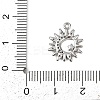 Brass Micro Pave Clear Cubic Zirconia Pendants LS-KK-L238-17P-3