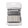 9 Yards 3 Styles Tartan Print Polyester Ribbon SRIB-C002-01C-2