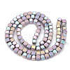Electroplate Non-magnetic Synthetic Hematite Beads Strands G-N0318-39-D-2