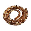 Electroplate Transparent Glass Beads Strands EGLA-Q132-4MM-A09-2
