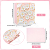1Pc Flower Printed Paper Gift Storage Bags with Rope Handle ABAG-SP0001-09B-2