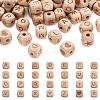 Unfinished Natural Wood Beads WOOD-TA0001-68-8