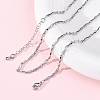 Brass Twisted Bar Link Chain Necklaces NJEW-D302-63P-1