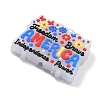 Independence Day Silicone Beads SIL-E013-01C-2