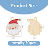 30Pcs Christmas Theme Alloy Enamel Pendants ENAM-FH0001-77-2
