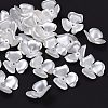Flower Imitation Pearl Acrylic Bead Caps LS-OACR-L004-7226-1
