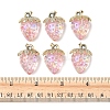 10Pcs Transparent Acrylic Pendants MACR-FS0002-08B-5