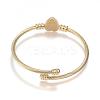 316 Surgical Stainless Steel Torque Bangles BJEW-D437-A37-G-2
