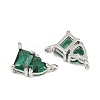 Brass Pave Cubic Zirconia Charms CU-CBA6A75-04P-04-2