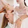 20Pcs Brass Micro Pave Cubic Zirconia with Glass Charms KK-YW0002-94-6