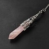 Mixed Gemstone/Glass Dowsing Pendulum Big Pendants G-H285-06P-5