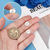 2Pcs 925 Sterling Silver Hollow Flat Round Charms with Jump Rings STER-PH0002-83A-3
