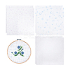 6Pcs 3 Colors 11CT Cross Stitch Fabric Sheets AJEW-PH0006-56-6