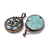 Synthetic Turquoise Pendants G-A241-02R-01-2