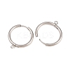 316 Stainless Steel Huggie Hoop Earring Findings EJEW-B158-01G-P-2