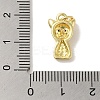 Rack Plating Brass Micro Pave Black Cubic Zirconia Pendants KK-P267-30G-3