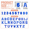 36Pcs 2 Sets 2 Styles Letter A~Z & Number 0~9 Polyester Embroidery Sew On Patches Sets PATC-TA0001-55E-3