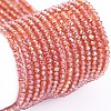 Electroplate Glass Beads Strands EGLA-F149-FR-01-1