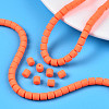 Handmade Polymer Clay Bead Strands CLAY-ZX006-01O-7