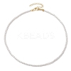 Shell Pearl Bead Kid Necklaces NJEW-JN05048-4