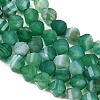 Natural Banded Agate Beads Strands G-P611-C11-01-4