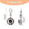 10Pcs 2 Styles Teapot and Coffee Cup Tibetan Style Alloy Pendant Decorations HJEW-YW00138-3