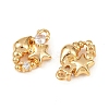 Ocean Theme Brass Micro Pave Cubic Zirconia Charms KK-F902-08T-G-2
