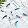 12Pcs Rectangle Zinc Alloy Replacement Zipper Sliders FIND-GF0001-51-4