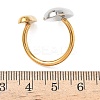 304 Stainless Steel Cuff Open Rings for Women RJEW-B158-02GP-01-5