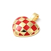 Rack Plating Brass Enamel Pendants KK-Z056-41G-03-2