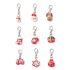 Christmas Resin Pendant Decorations HJEW-JM04299-2